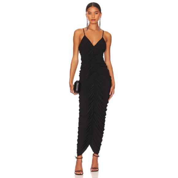 Norma Kamali Slip Diana Gown in Black – NWT Size Small - Picture 1 of 4